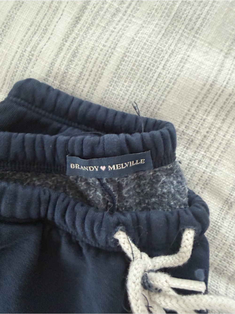 Brandy Melville Navy Drawstring Sweatpants - Picture 2 of 2